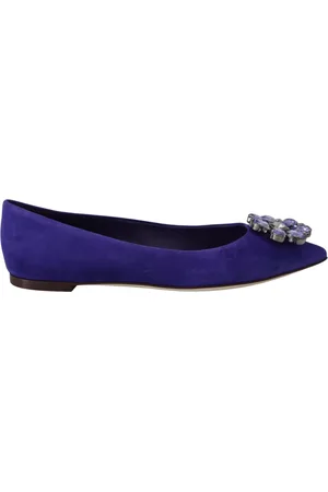 Dolce & Gabbana Dames, Schoenen, Paars, Maat: 37 1/2 EU Suède