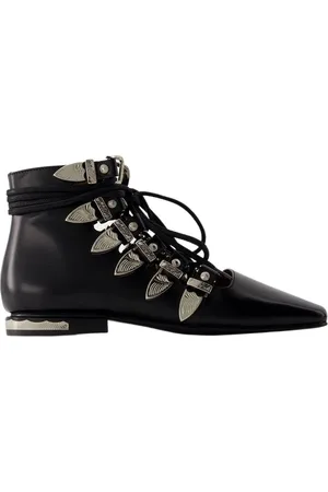 TOGA PULLA Dames, Schoenen, Zwart, Maat: 35 1/2 EU Leer