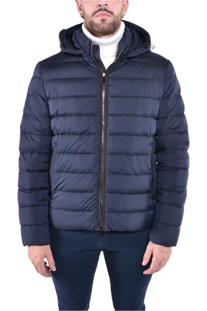 MOORER Heren, Jassen, Blauw, Maat: 3XL Suède