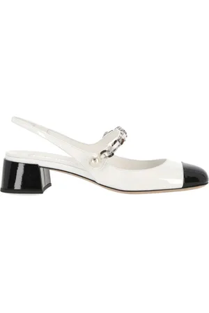Miu Miu Dames, Schoenen, Wit, Maat: 41 EU Leer