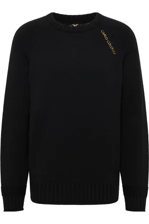 Carlo Colucci Heren, Truien, Zwart, Maat: 2XL