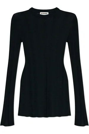 Jil Sander Dames, Truien, Zwart, Maat: S Zijde