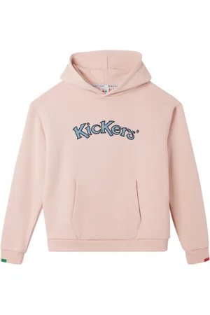 Kickers Dames, Sweatshirts & Hoodies, Roze, Maat: M Katoen