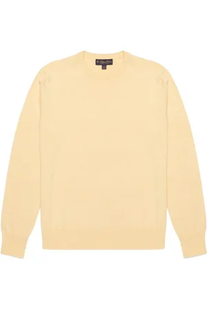 Brooks Brothers Heren, Truien, Geel, Maat: XL Katoen