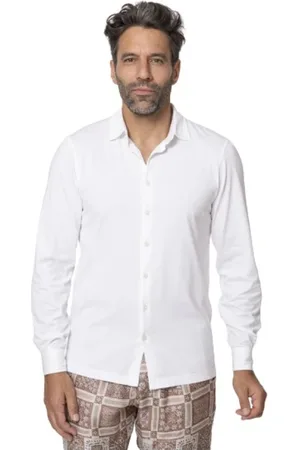 Gran Sasso Heren, Overhemden, Wit, Maat: XL Jersey