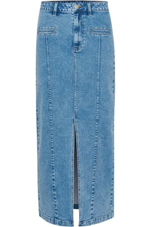 Kaffe Dames, Rokken, Blauw, Maat: XL Denim