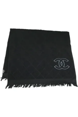 CHANEL Dames, Pre-owned, Zwart, Maat: ONE Size Katoen