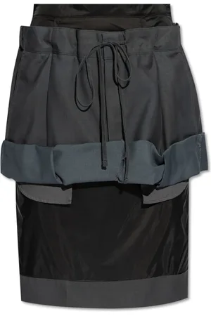 Maison Margiela Dames, Rokken, Grijs, Maat: S Katoen