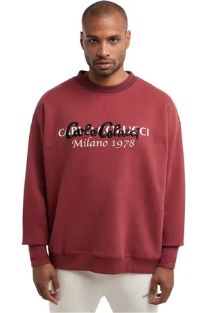 Carlo Colucci Heren, Sweatshirts & Hoodies, Rood, Maat: L