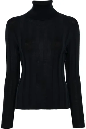 Allude Dames, Truien, Zwart, Maat: S Wol