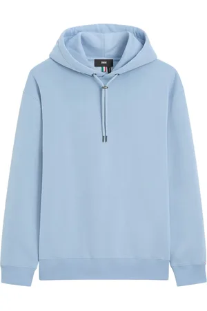Cinque Heren, Sweatshirts & Hoodies, Blauw, Maat: L Katoen