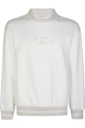 ELEVENTY Heren, Sweatshirts & Hoodies, Wit, Maat: S Katoen