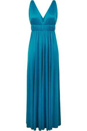 P.A.R.O.S.H. Dames, Jurken, Blauw, Maat: L Poliester