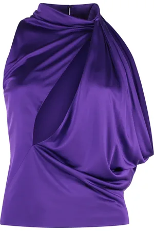 VERSACE Dames, Tops, Paars, Maat: S Jersey