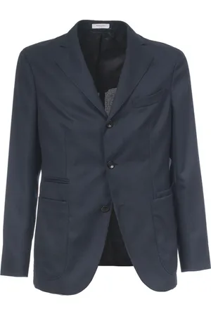 Boglioli Heren, Jassen, Blauw, Maat: 2XL Wol