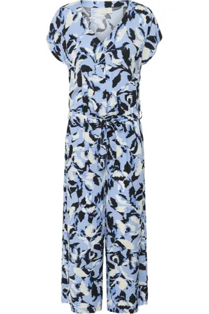 Kaffe Dames, Jumpsuits & Playsuits, Blauw, Maat: 3XL Viscose