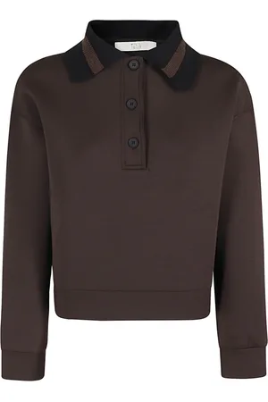TELA Dames, Tops, Bruin, Maat: XS