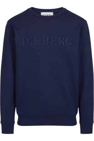 Iceberg Heren, Sweatshirts & Hoodies, Blauw, Maat: 3XL Katoen