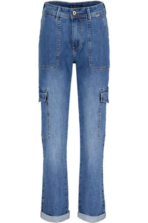 Red Button Dames, Jeans, Blauw, Maat: L Denim