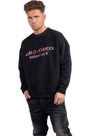 Carlo Colucci Heren, Sweatshirts & Hoodies, Zwart, Maat: XS
