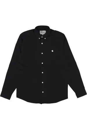 Carhartt Heren, Overhemden, Zwart, Maat: S Katoen
