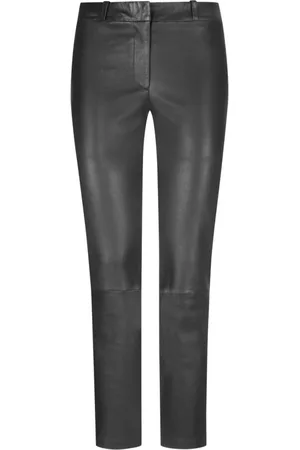 arma leder Dames, Broeken, Zwart, Maat: M Leer