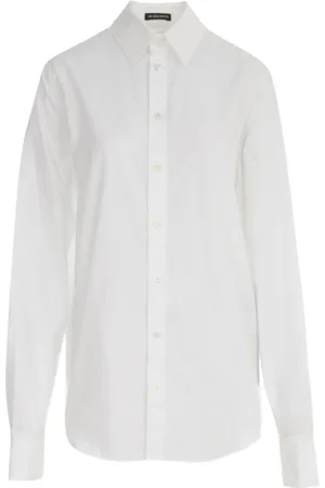 ANN DEMEULEMEESTER Dames, Blouses & Shirts, Wit, Maat: XS Katoen