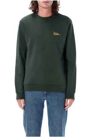 A.P.C. Heren, Sweatshirts & Hoodies, Groen, Maat: M Fleece