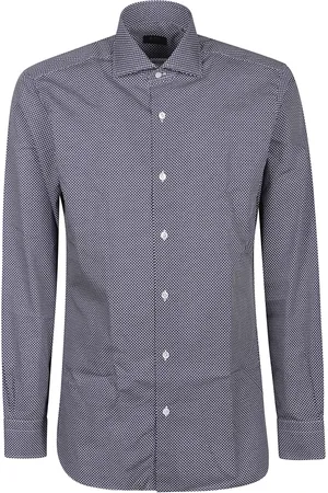 BARBA Heren, Overhemden, Zwart, Maat: 2XL Katoen
