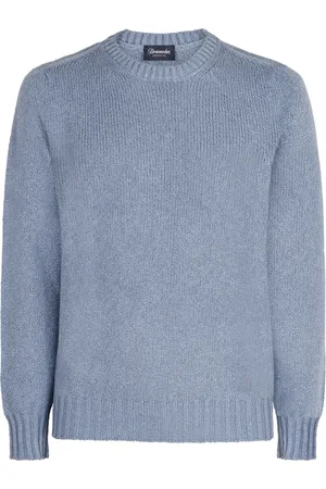 DRUMOHR Heren, Truien, Blauw, Maat: L Katoen