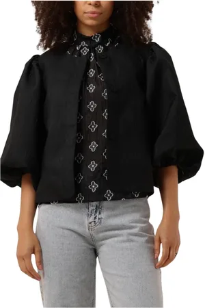 Minus Dames, Jassen, Zwart, Maat: L Viscose