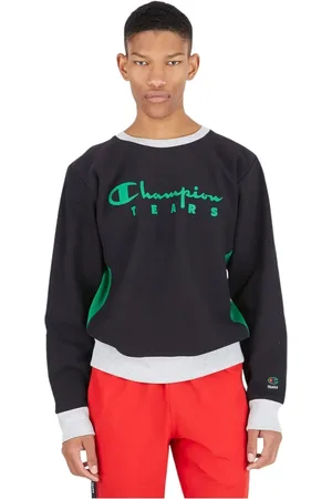Champion Heren, Sweatshirts & Hoodies, Zwart, Maat: M Katoen