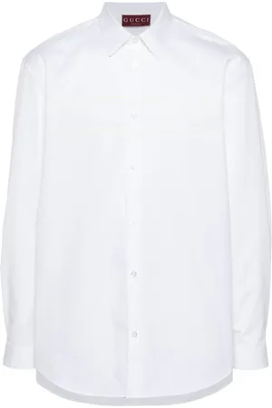 Gucci Heren, Overhemden, Wit, Maat: XL Katoen