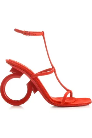 Salvatore Ferragamo Dames, Schoenen, Rood, Maat: 35 1/2 EU Leer