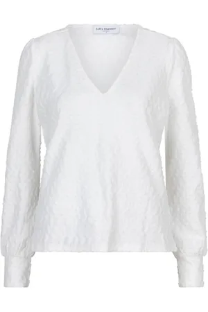 lofty manner Dames, Blouses & Shirts, Wit, Maat: L