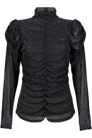 Aaiko Dames, Blouses & Shirts, Zwart, Maat: XL Polyamide