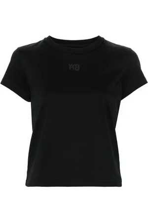 Alexander Wang Dames, Tops, Zwart, Maat: S Katoen