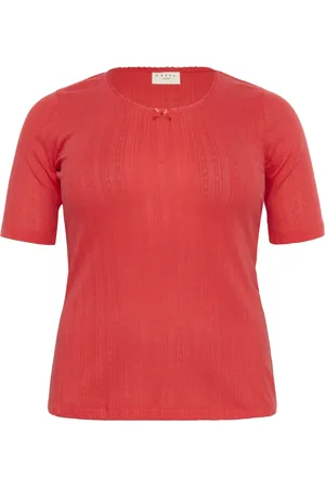Kaffe Dames, Blouses & Shirts, Rood, Maat: S Katoen
