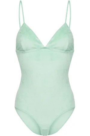Baserange Dames, Badkleding, Groen, Maat: XS Velours