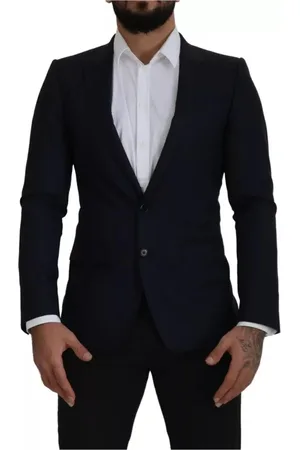 Dolce & Gabbana Heren, Pakken, Zwart, Maat: S Wol
