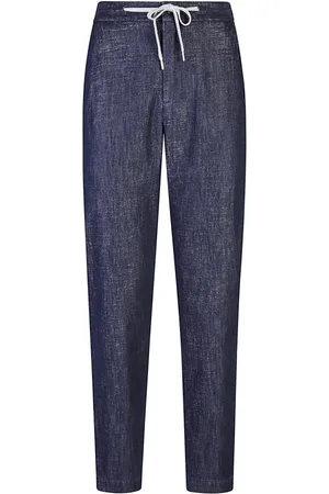 ELEVENTY Dames, Broeken, Blauw, Maat: XL Denim