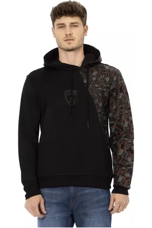 AUTOMOBILI LAMBORGHINI Heren, Sweatshirts & Hoodies, Zwart, Maat: S Katoen