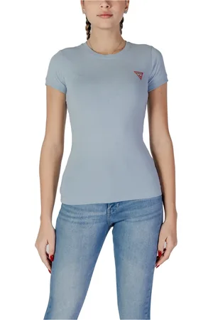 Guess Dames, Tops, Blauw, Maat: XS Katoen