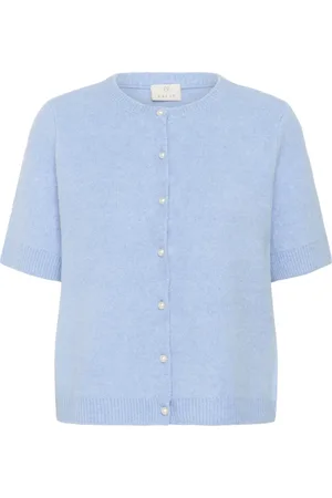 Kaffe Dames, Truien, Blauw, Maat: L