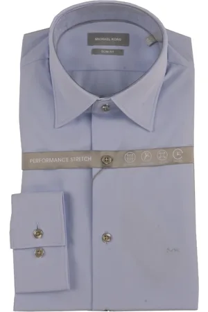 Michael Kors Heren, Overhemden, Blauw, Maat: M Polyamide