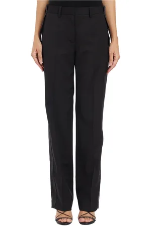 Helmut Lang Dames, Broeken, Zwart, Maat: 2XS Wol