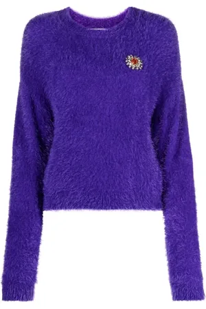 Moschino Dames, Truien, Paars, Maat: S