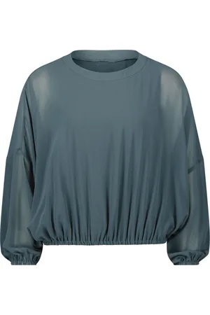 Vera Mont Dames, Blouses & Shirts, Grijs, Maat: S