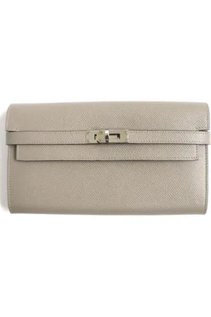 Hermès Dames, Pre-owned, Grijs, Maat: ONE Size Leer