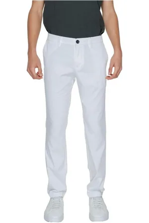 Armani Exchange Heren, Broeken, Wit, Maat: W32 Katoen